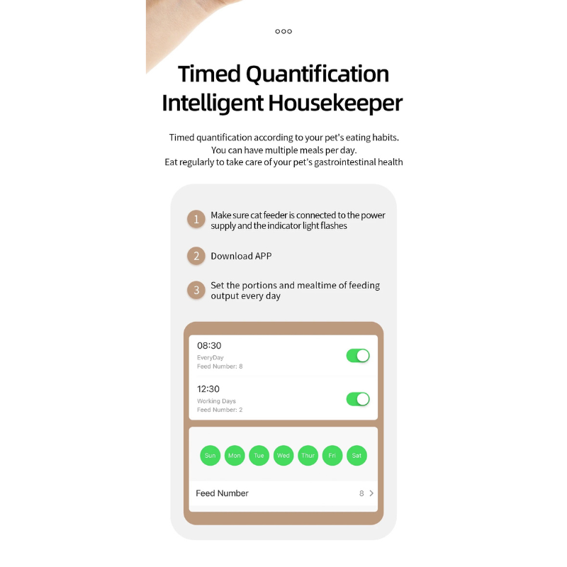 Smart Wifi Pet Feeder (Single Bowl)