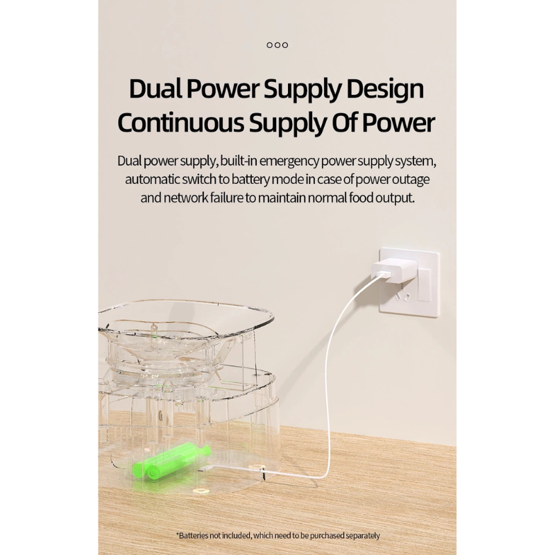 Smart Wifi Pet Feeder (Dual-Bowl)